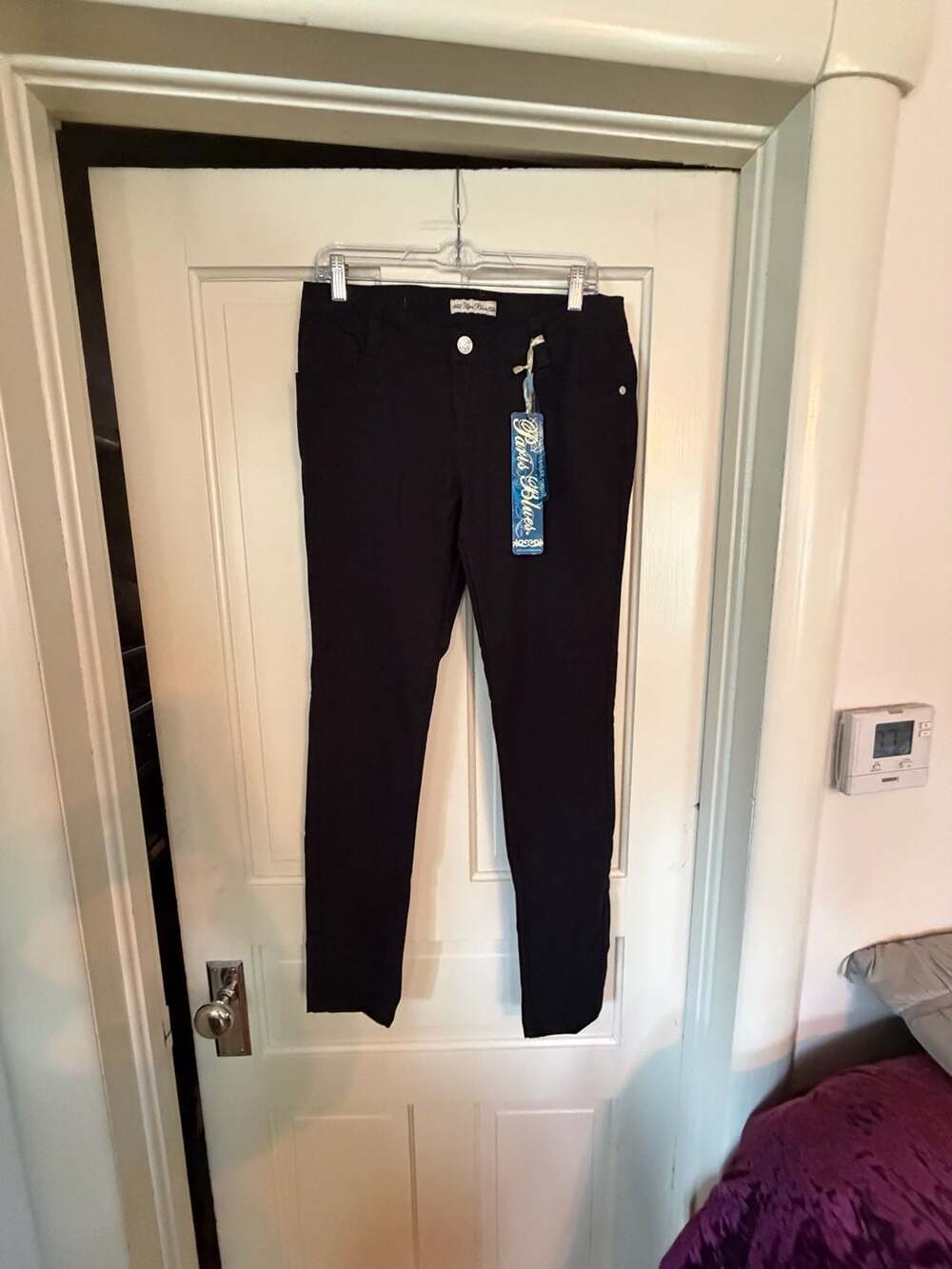 Paris Blues Super Skinny Black Stretch Jeans Style BRA20504 Size 11 New with Tag